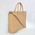 Beige Saffiano Leather Classic 34CM Handbag