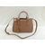 Beige Saffiano Leather Classic Handbag