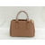 Beige Saffiano Leather Classic Handbag