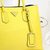 Yellow saffiano leather double bag