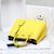 Yellow saffiano leather double bag