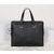 Black saffiano leather briefcase