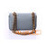 Cross Pattern Leather Chain Shoulder Bag