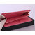 Pink Saffiano Leather Button Closure Long Wallet