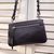 Black with chalk leather shoulder bag