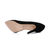 Suede leather point head pump