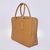 Beige Saffiano Leather Briefcase