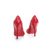 Red Patent Leather Rivets Pump