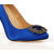 Blue satin Pump