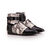 Black Patent Leather with Snake Skin Leather Boot