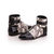 Black Patent Leather with Snake Skin Leather Boot