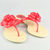 Pink Camellia Flat Flip Flop