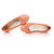 Orange Snake Skin Leather Flat