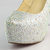 White Crystal Platform Red Sole Pump(14cm)