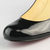 Black Patent Leather Wedge Pump