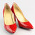 Red Patent Leather Pointed-end Pump