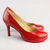 Red Patent Leather Platform Pump