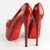 Red Patent Leather Platform Pump