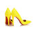 Yellow Patent Leather Pump