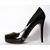 Black Patent Leather  Red Sole(Platform) Pump