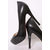 Black Lambskin Leather Red Sole(Platform) Pump