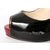 Black Patent Leather Red Sole (peep toe & platform) Pump