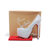 White Crystal Red Sole Ultra High Platform Pump