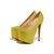 Yellow Crystal Red Sole Ultra High Platform Pump