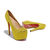 Yellow Crystal Red Sole Ultra High Platform Pump