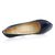 Black Lambskin Leather Ultra High Hidden Platform Pump