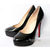 Black Lambskin Leather Red Sold Ultra High Platform Pump