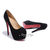 Black Suede Leather Ultra High Hidden Platform Pump