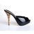 Black Patent Leather Platform Slipper