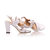 White leather pump sandal