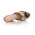 Beige Snake Skin Leather Leather Wedge Pump Slipper