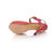 Red Suede Snake Skin Leather Peep Toe Platform Pump Sandal