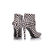 Coffee check Pointed head Boots