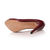 Claret leather logo plate pump