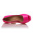 Fuchsia Patent Leather Peep Toe Pump