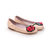 Beige Patent Rose Flat