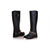 Black Leather Rivet Boots