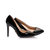 Black patent leather pump