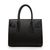 Black leather handle bag