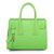 Green leather handle bag