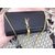 Leather chain tassel flap bag