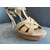 Discount Beige patent leather sandals size 37