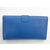 Blue Leather Clutch