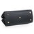 Black leather handle bag