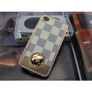 Damier Azur Gold with Flower iphone Cover