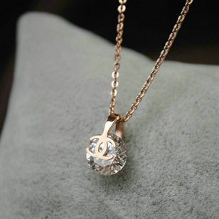 Double C on Diamond Necklace